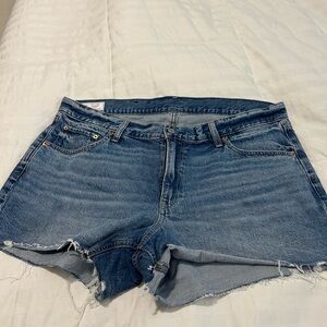 GAP Light Blue Distressed Cutoff Denim Shorts